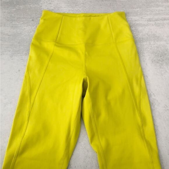 Girlfriend Collective Neon Yellow Legging - Picture 2 of 5